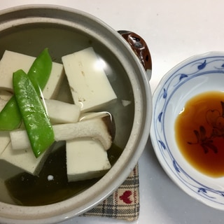 レンジでミニ湯豆腐